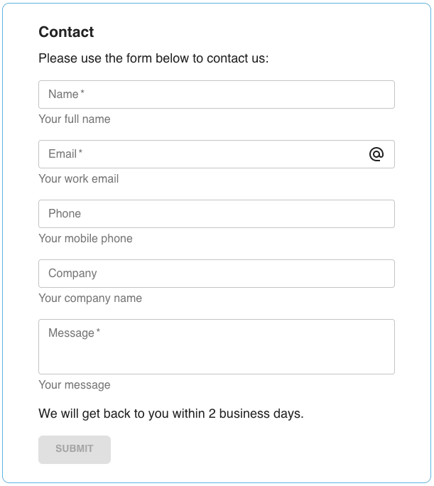 Contact