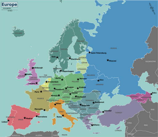 European Capitals Checklist